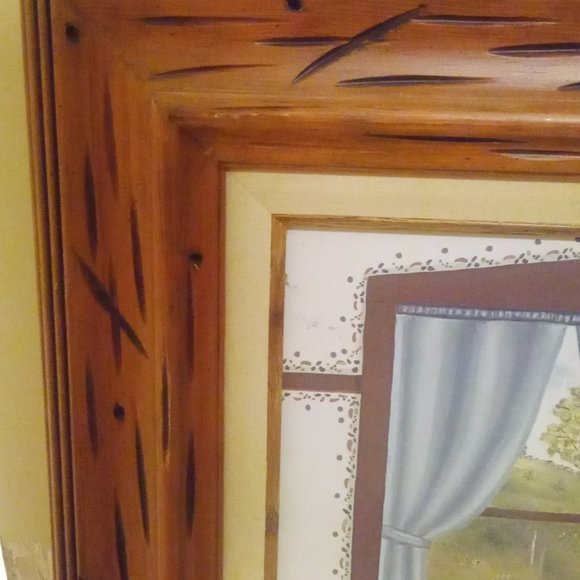 1983 Pat Pearson "Peeking In" Farmhouse Folk Art Limited Print #37/1150 Framed - Picture 5 of 12